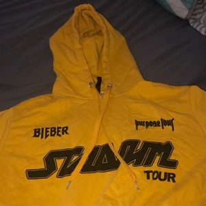 Justin Bieber stadium Tour cop top hoodie